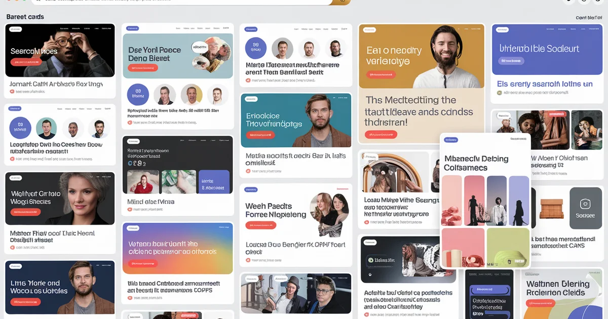 Google search results showing a carousel of multiple cards from a single website